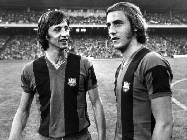 Cruyff y Neeskens inauguraron la 'conexión Ajax-Barcelona'/ EUSM